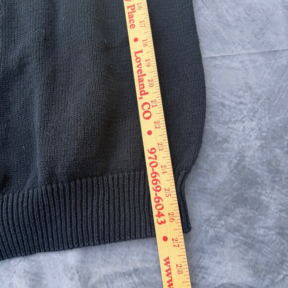 Men's Vintage 90's The Design Crew Navy Blue Knit Crewneck Pullover Sweater XL - Picture 6 of 6